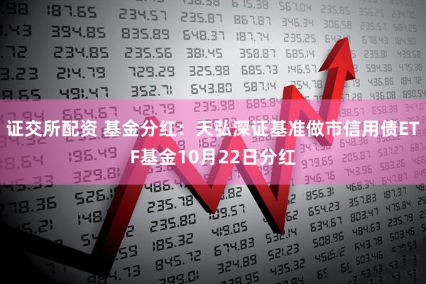 证交所配资 基金分红：天弘深证基准做市信用债ETF基金10月22日分红
